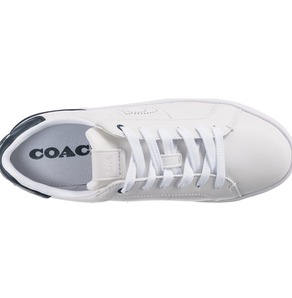 Coach Lowline Leather White Low-Top Sneaker