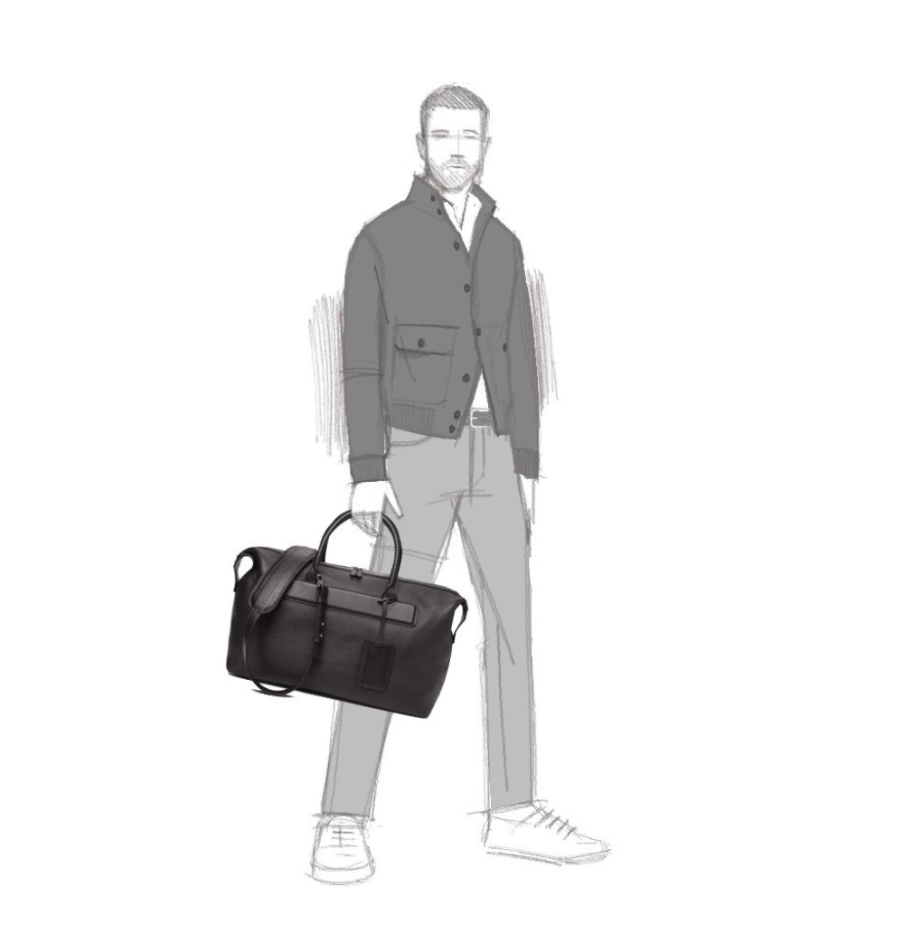 J.Hilburn Duffle Cognac Bag