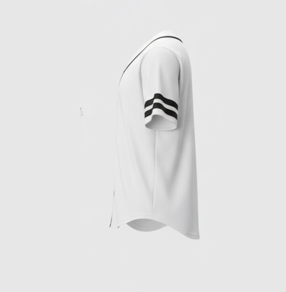 Balera Oversized Baseball Jersey White
