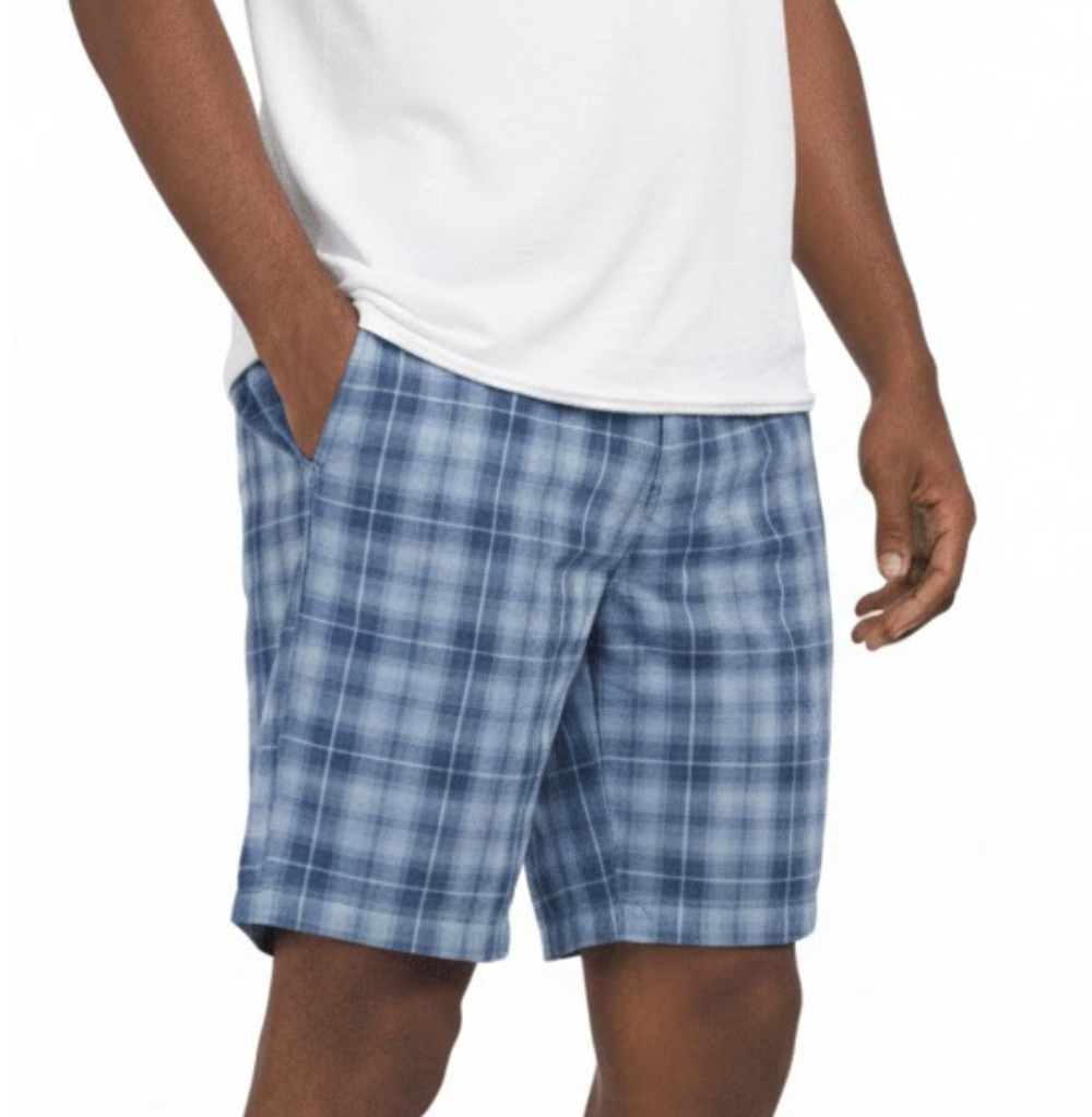 Bonobos Lightweight Blue Plaid Easy Shorts