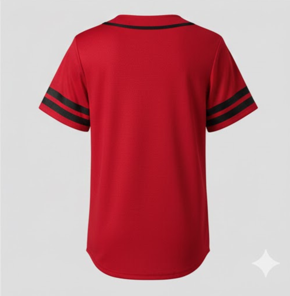 Balera Oversized Baseball Jersey Red