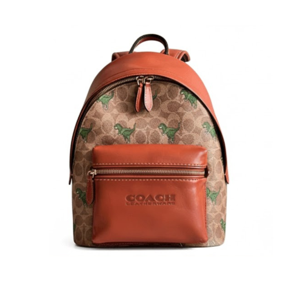 Coach Backpack 24 In Signature Canvas with Rexy Print
