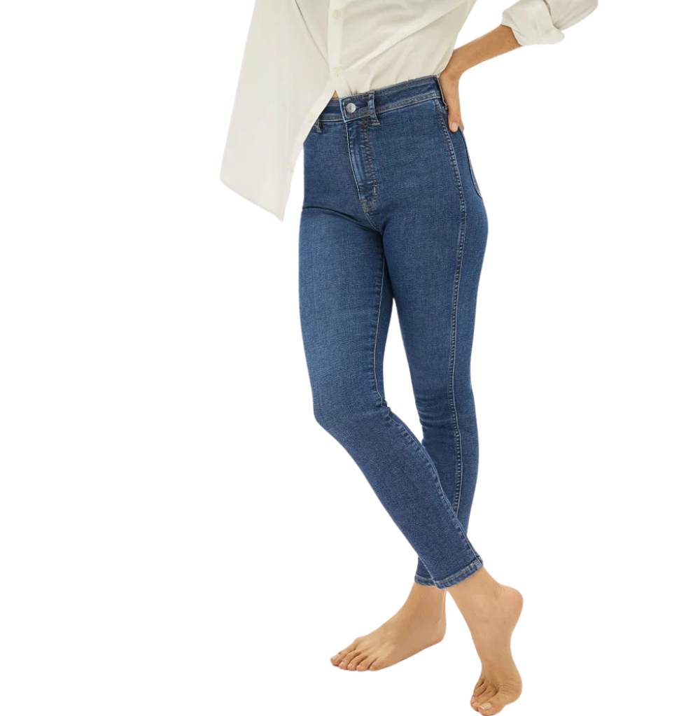 EVERLANE THE WAY-HIGH® CLEAN FRONT SKINNY JEAN, VINTAGE BLUE