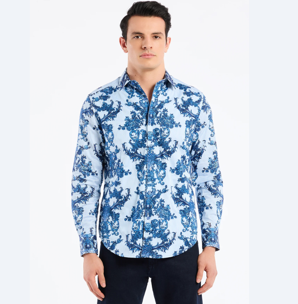 Robert Graham Bayswater Long Sleeve Button Down Shirt Classic Fit