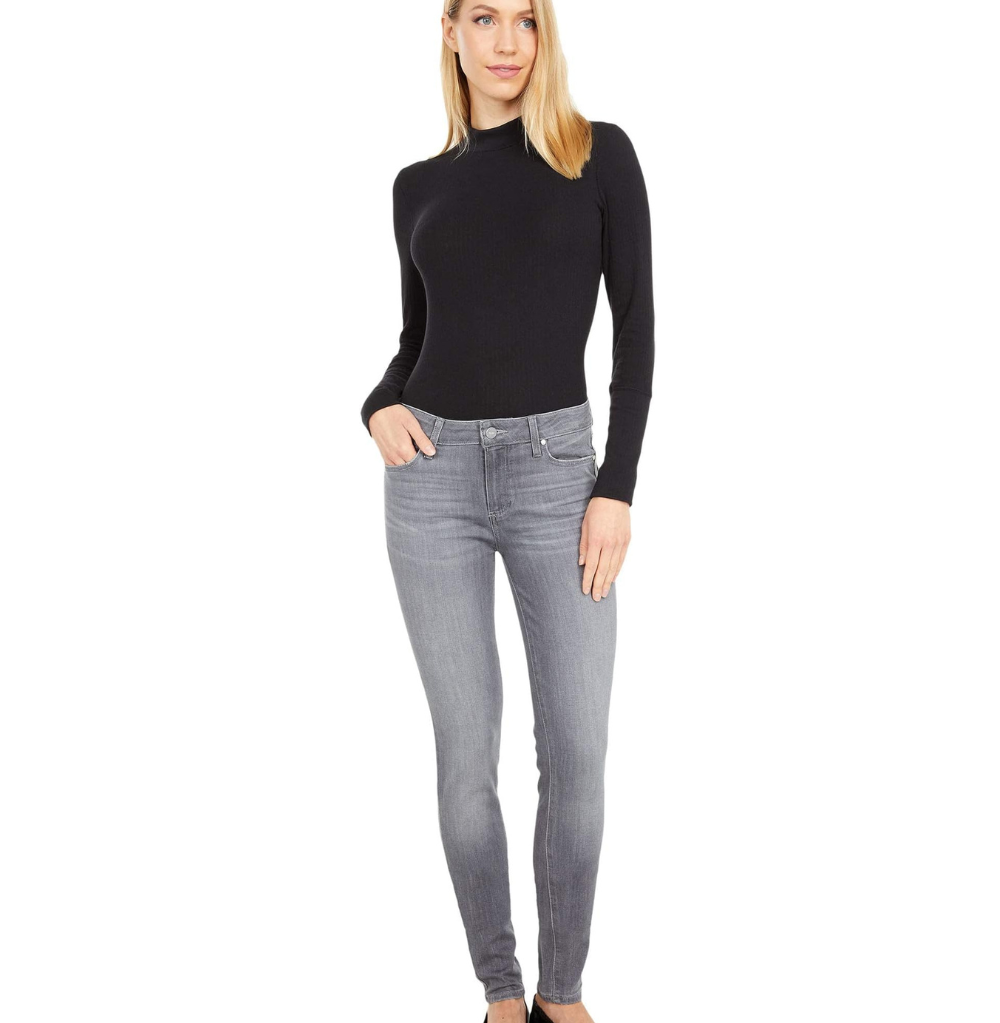 Paige High Rise Leggy Ultra Dust Grey