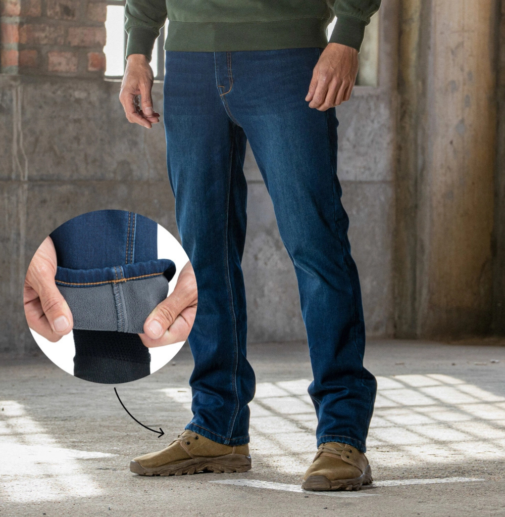 BÆRSkin Fleece-Lined Blue Jeans