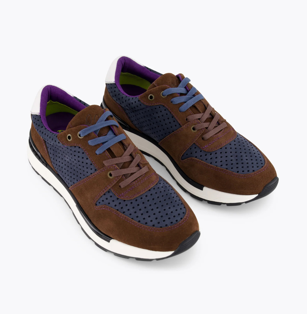 Robert Graham The Step-Up Navy Sneaker